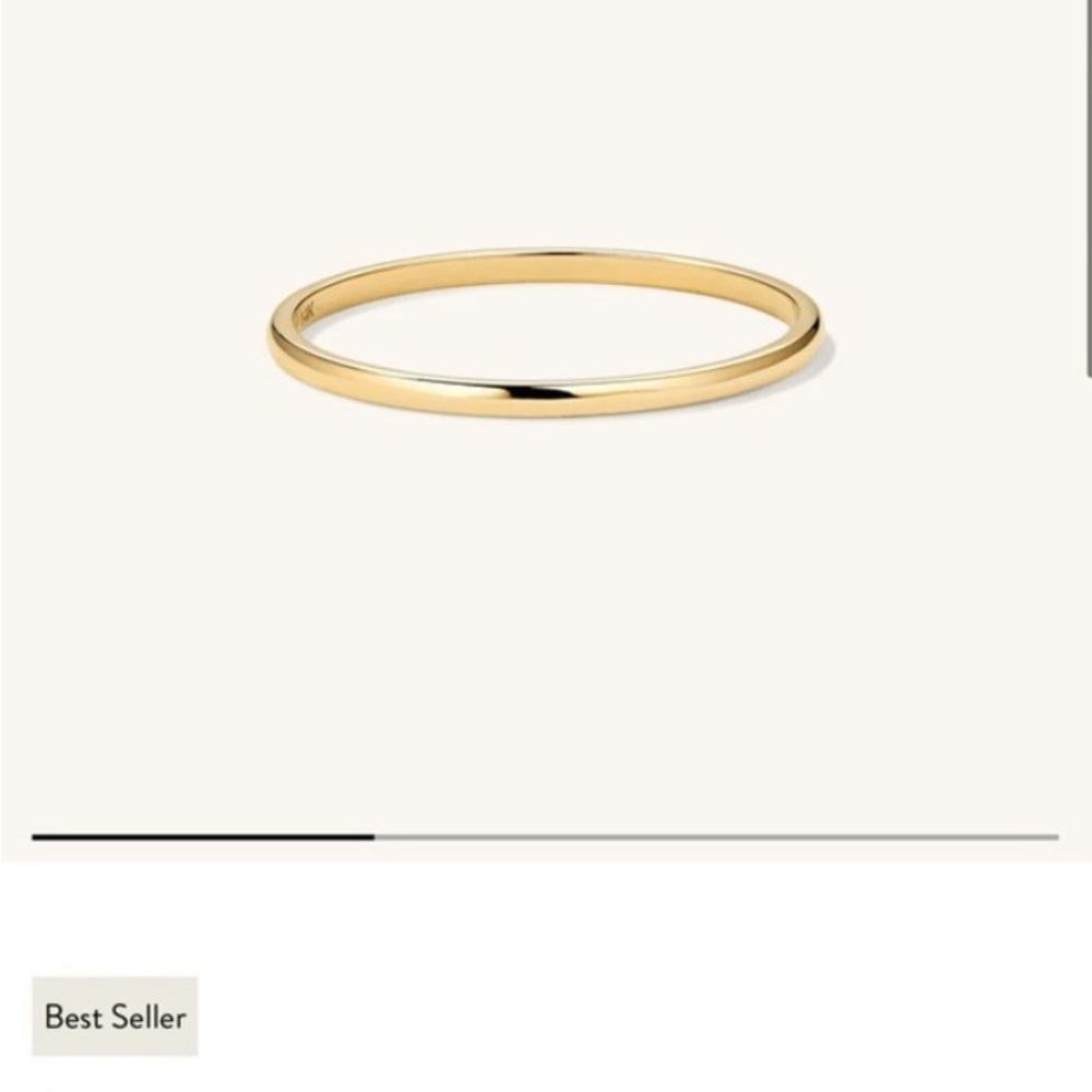 14k 🟡 Mejuri Gold Thin Minimalist Ring